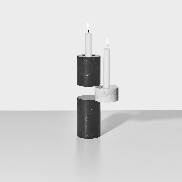 candle holder in marble